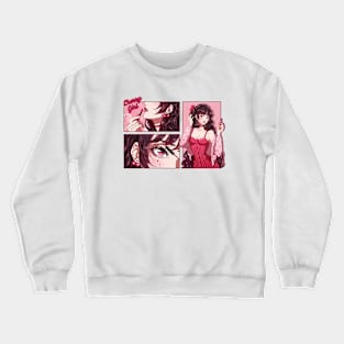 The cherry girl makeup comic Crewneck Sweatshirt